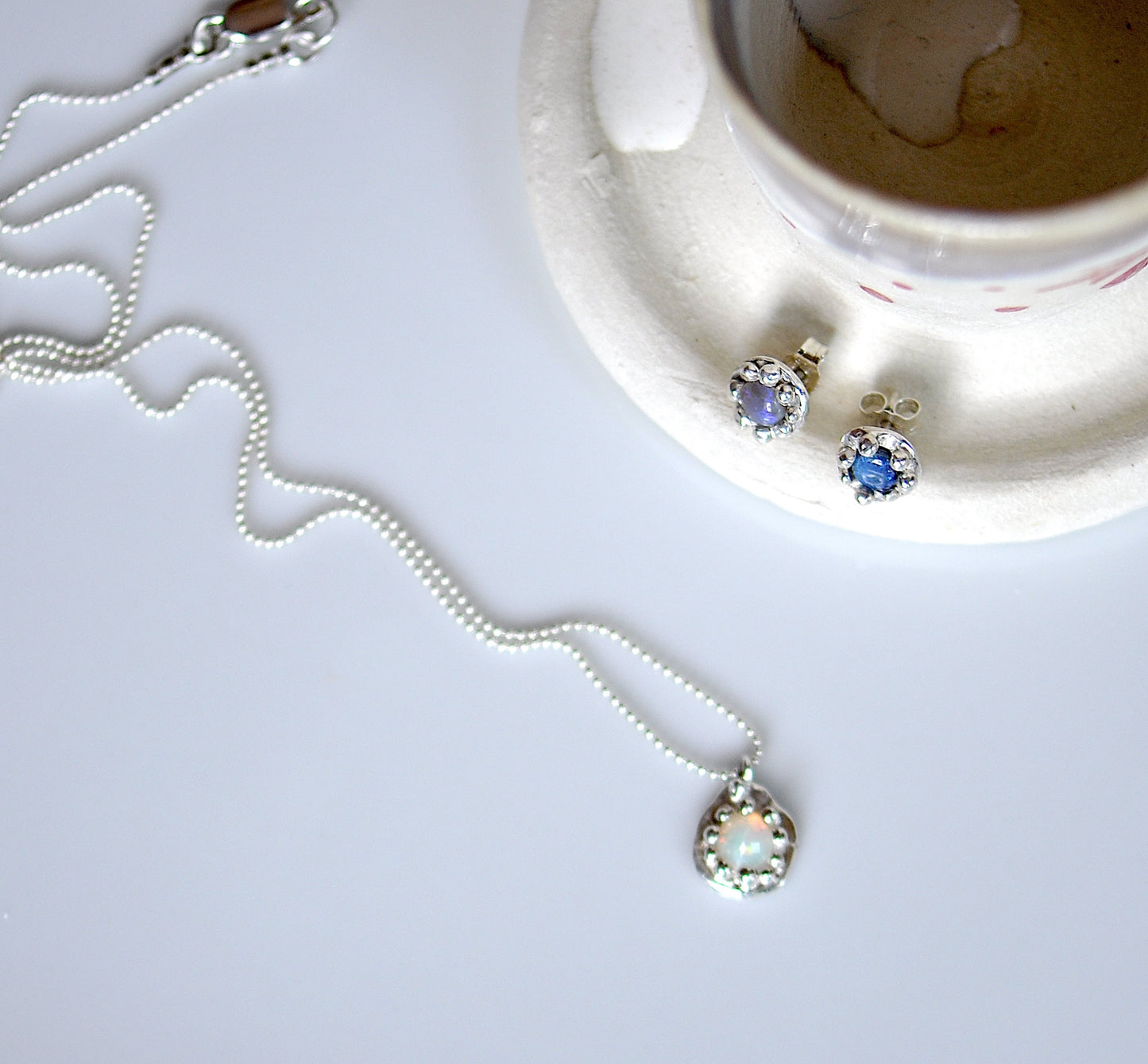 opal wild flower silver collection