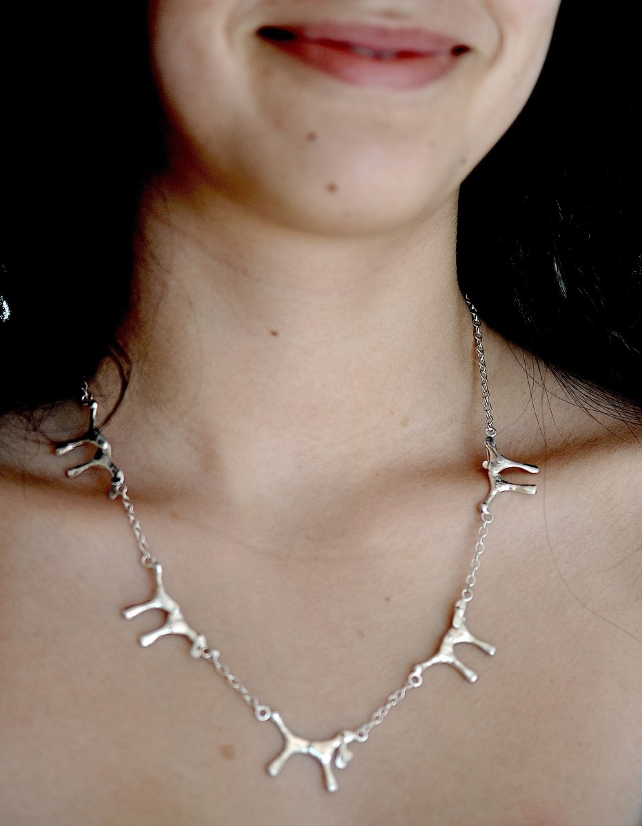 Sterling Silver Dog Charm Necklace — Four Articulated Dog Charms | Handmade Dog Mom Gift - The Jewels You love