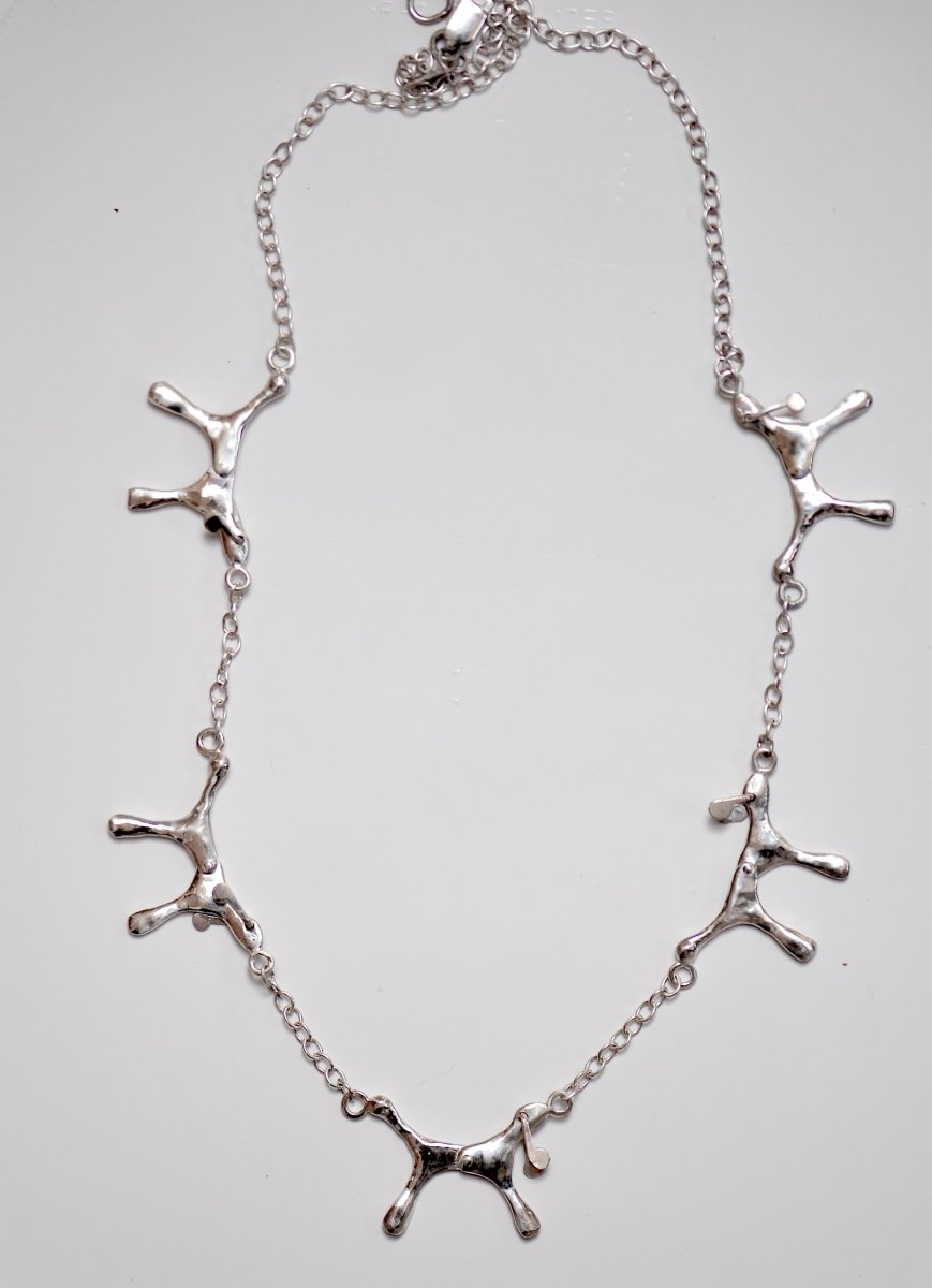 Sterling Silver Dog Charm Necklace — Four Articulated Dog Charms | Handmade Dog Mom Gift - The Jewels You love