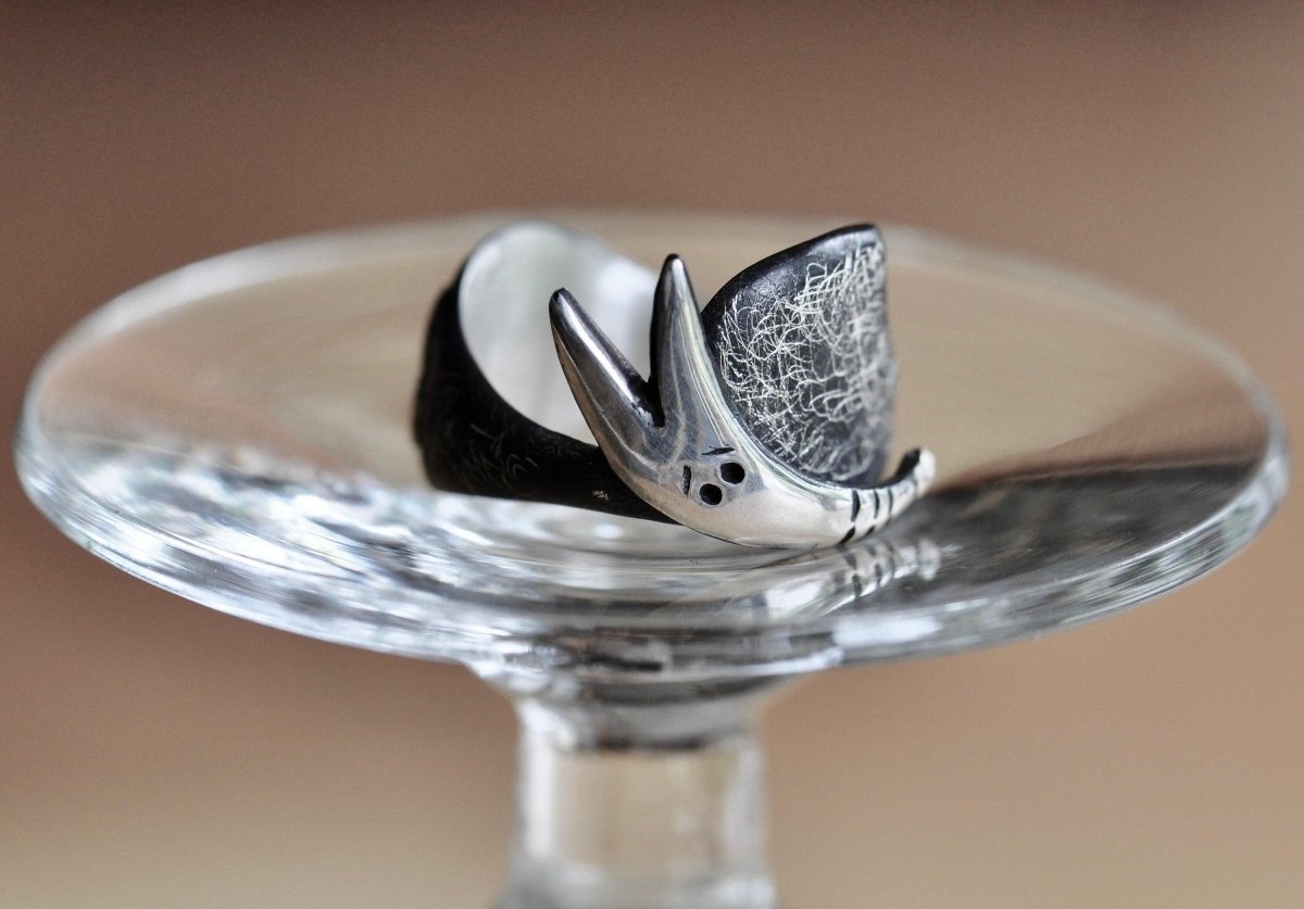 rescue dog silver ring