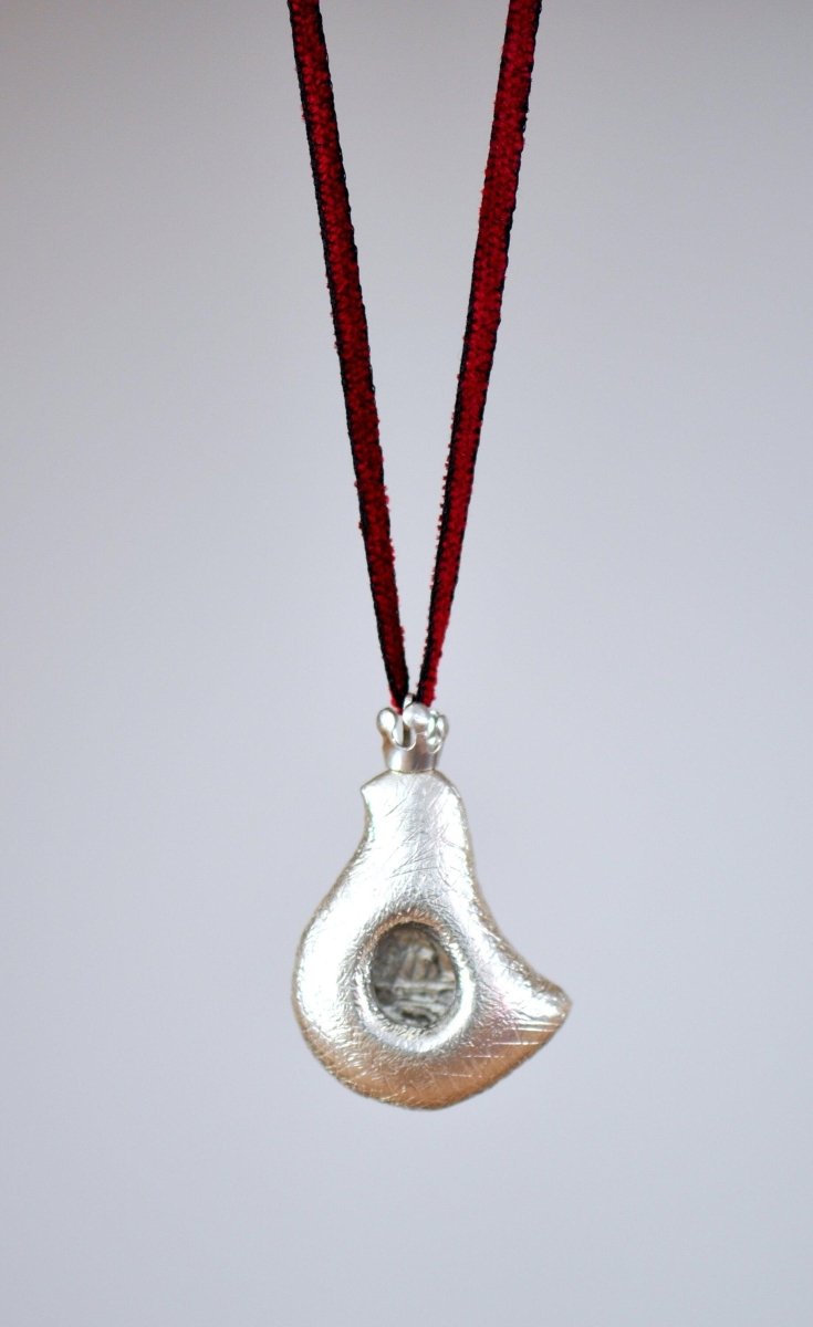 Crowned Dove Necklace | Handmade Sterling Silver Bird Pendant Necklace Wearable Sculpture - The Jewels You love