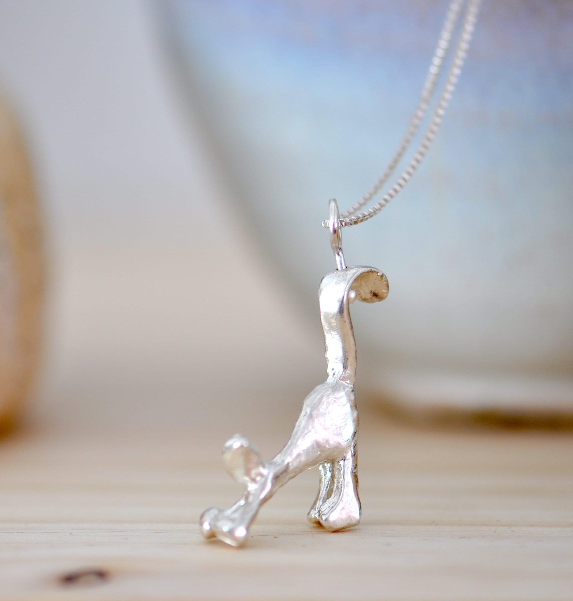 Yoga Cat Necklace | Handmade Sterling Silver Jewelry by The Jewels You Love