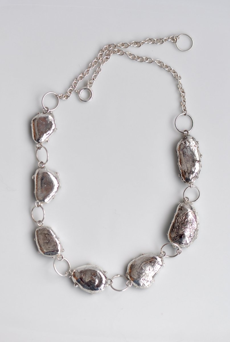 Sea Glass Necklace in Sterling Silver — Handpicked Beach Stone Necklace | One of a Kind - The Jewels You love
