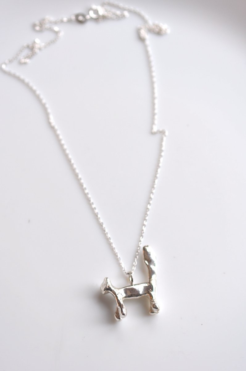 Sterling Silver Cat Charm Necklace — Handmade Cat Pendant | Gift for Cat Lovers - The Jewels You love