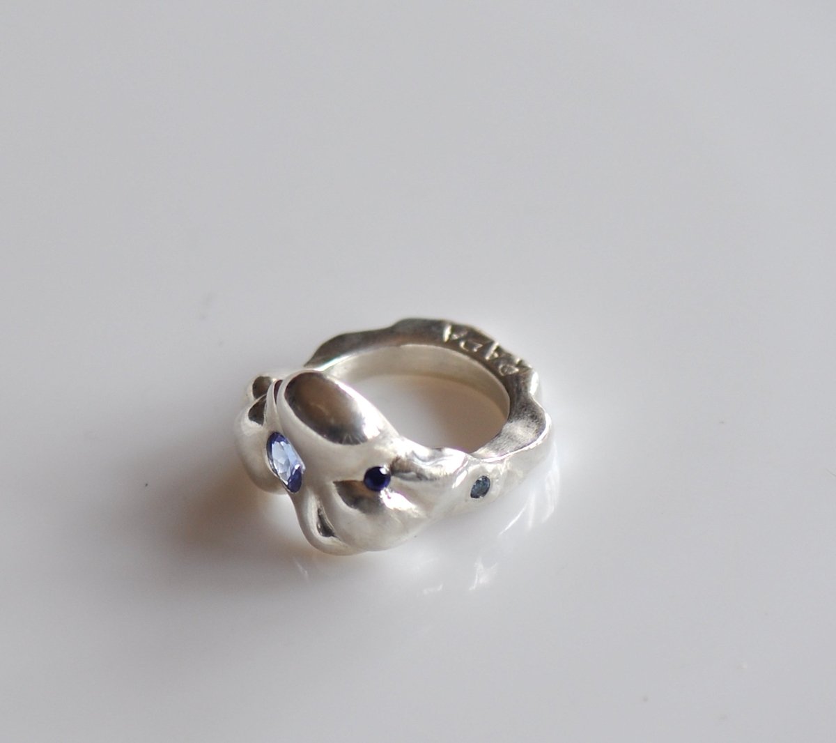 Sterling Silver Cloud Ring — Tanzanite, Aquamarine & Ruby Gemstone Ring | Handmade Statement Ring - The Jewels You love