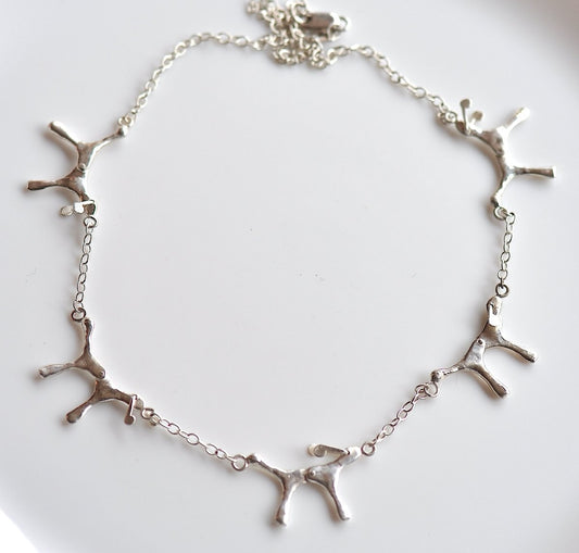 Sterling Silver Dog Charm Necklace — Four Articulated Dog Charms | Handmade Dog Mom Gift - The Jewels You love