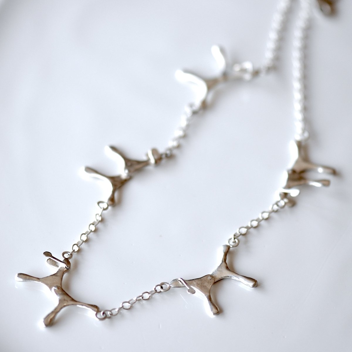 Sterling Silver Dog Charm Necklace — Four Articulated Dog Charms | Handmade Dog Mom Gift - The Jewels You love