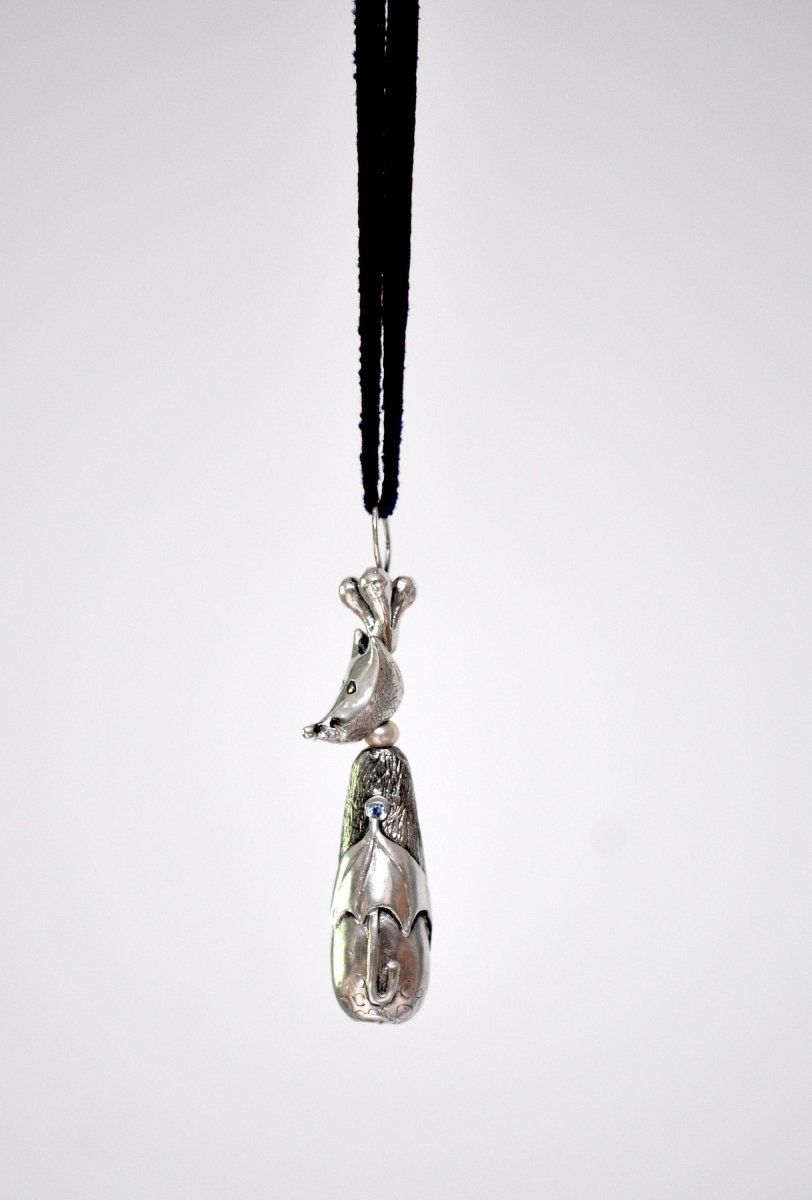 Silver Fox Pendant Necklace | Handmade Sterling Silver Fox Jewelry - The Jewels You love