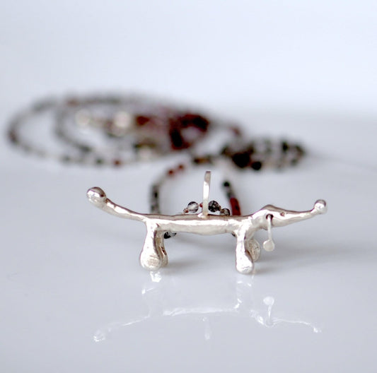 Dachshund charm Necklace | Handmade Sterling Silver dog Jewelry - The Jewels You love