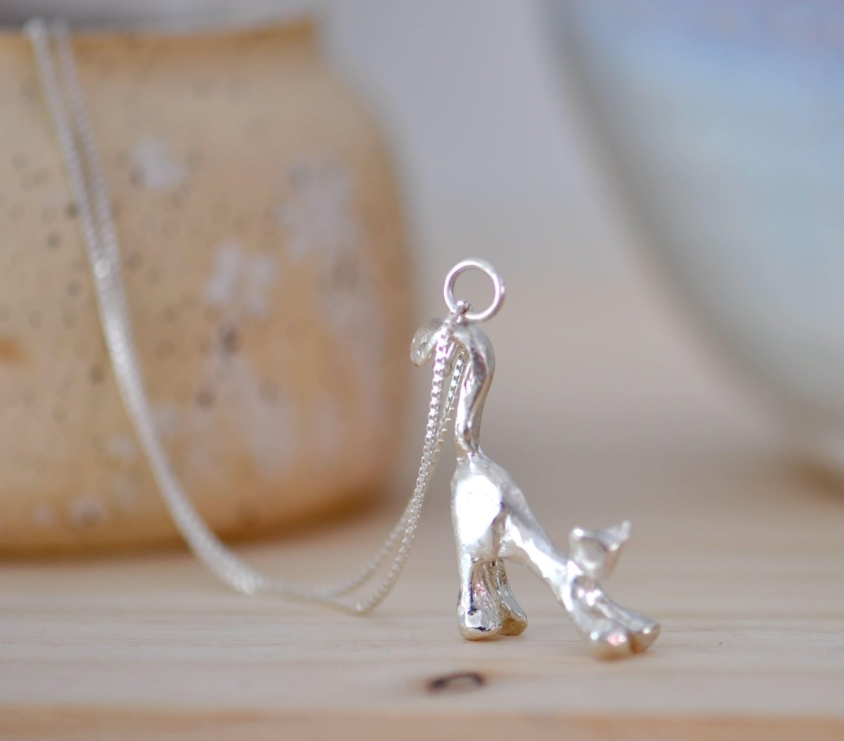 Yoga Cat Necklace | Handmade Sterling Silver Jewelry by The Jewels You Love